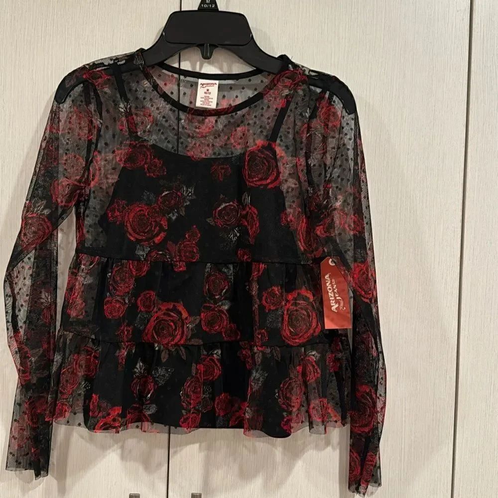 Flower double layer top